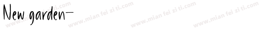 New garden字体转换